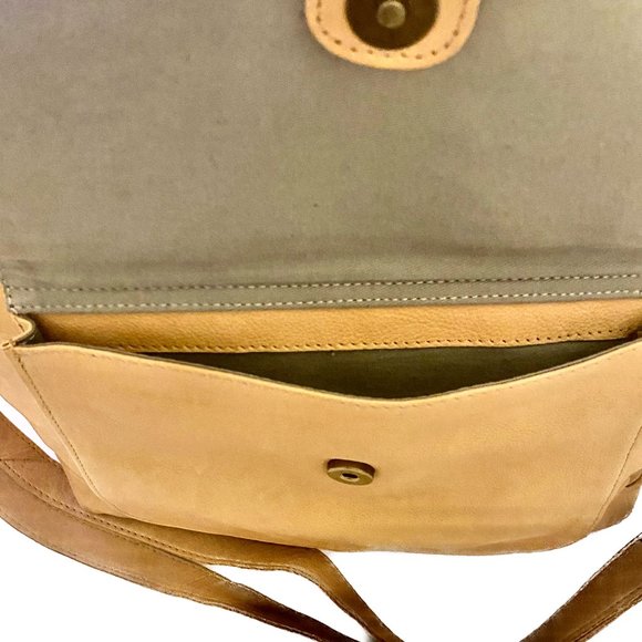 DAY&MOOD Alexis Xbody Bag Tote Shoulder Bag  Adjustable Camel Fringe Accents NWT - Picture 7 of 13